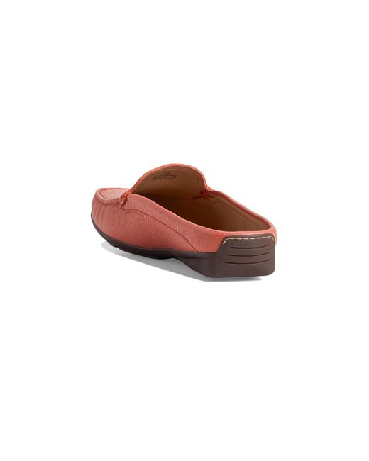 Marc Joseph New York Red Briarwood Slip On Comfort Mule