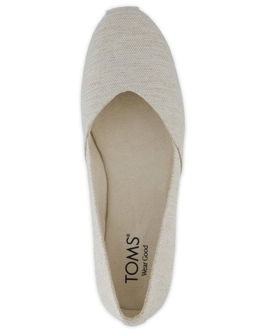 TOMS White Gemma Ballet Flats