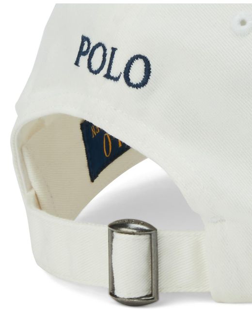 Polo Ralph Lauren Blue Cotton Chino Ball Cap for men