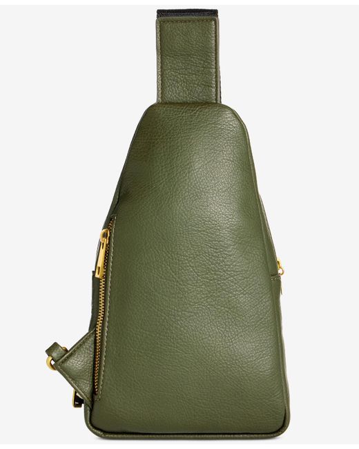 Style & Co. Green Woven Sling Bag