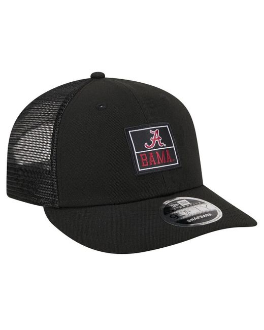 KTZ Black Alabama Crimson Tide Labeled 9fifty Snapback Hat for men