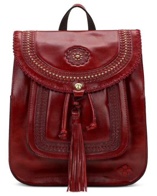 Patricia Nash Jovanna Leather Backpack in Red Lyst