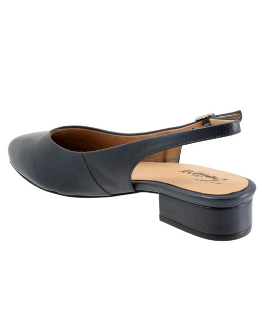 Trotters Blue Jessa Flat