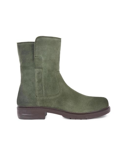 Celtic & Co. Green Essential Leather Ankle Boots
