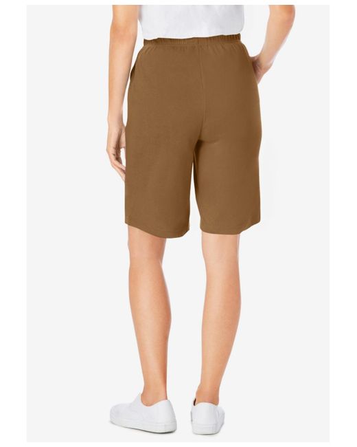 Woman Within Natural Plus Size 7-day Knit Short
