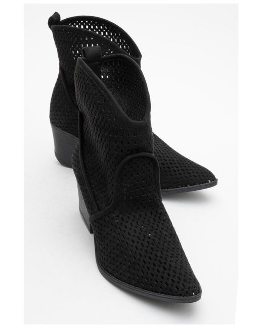Prologue Shoes Black Pera Block Heel Boot ()