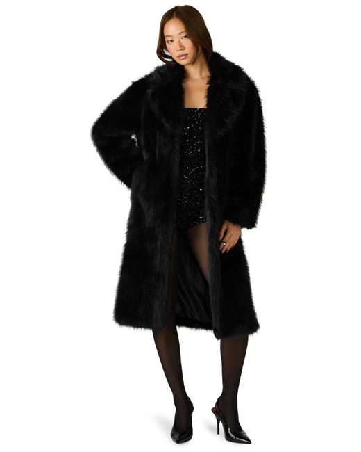 Steve Madden Black Oversized Long Sleeves Coat