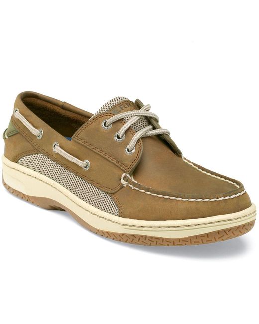 Sperry Top-Sider Leather Billfish 3-eye Boat Shoes in Tan/Beige (Brown ...