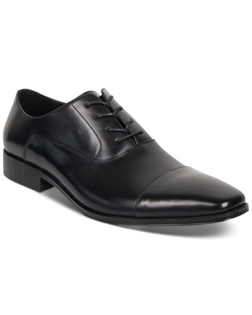 Kenneth Cole Black Cap-toe Dress Shoe for men