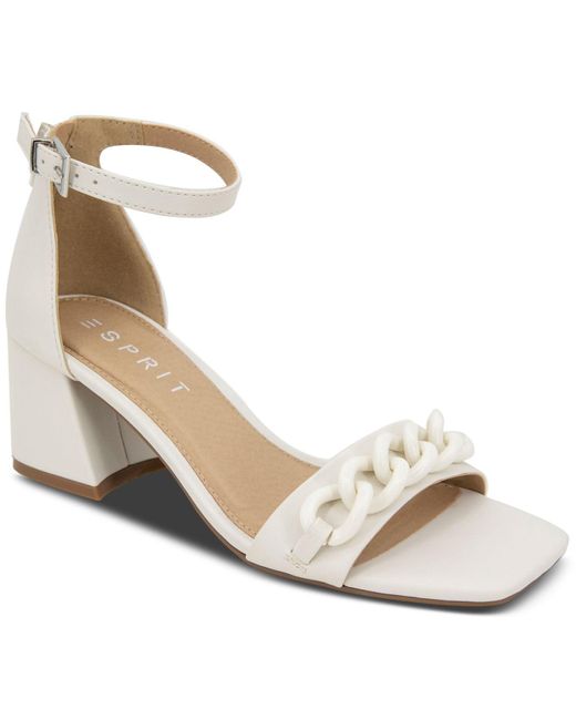 esprit sandals white