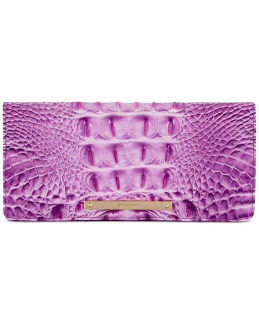Brahmin Purple Ady Leather Wallet