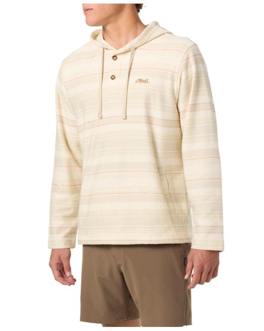 O'neill Sportswear Natural Bavaro Stripe Poncho Sweatshirt for men
