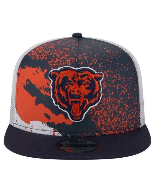 KTZ Blue Navy Chicago Bears Court Sport 9fifty Snapback Hat for men