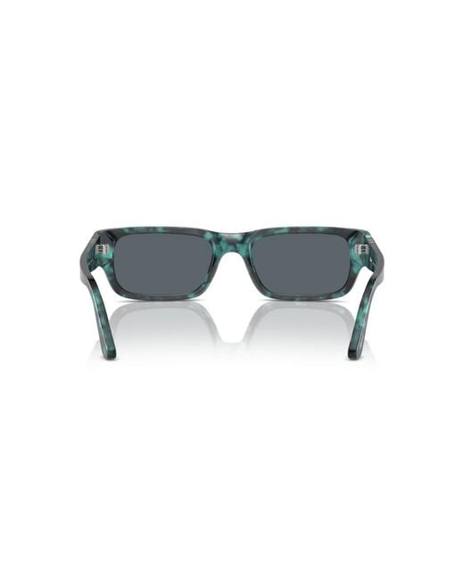 Persol Blue Rectangle Sunglasses