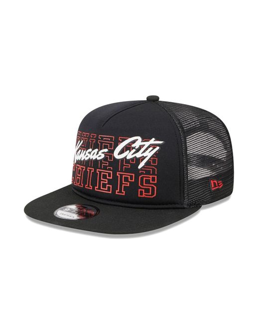 Men's New Era Red/Gold Kansas City Chiefs NFL x Staple Collection 9FIFTY  Snapback Adjustable Hat