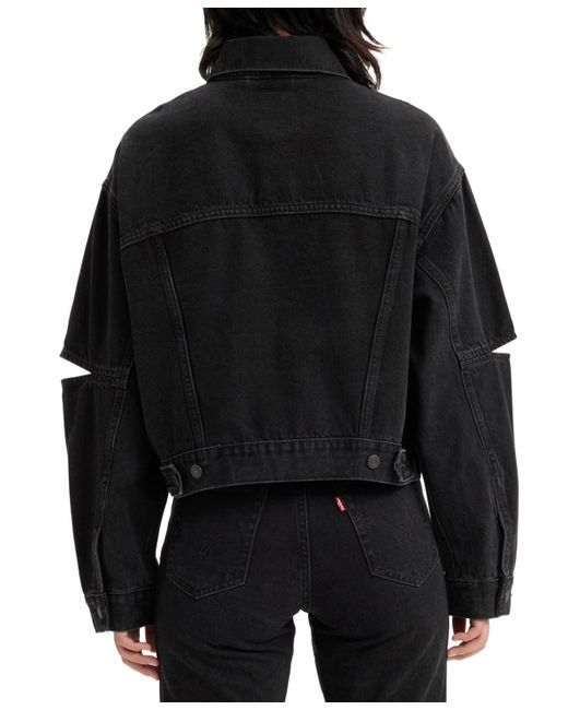 Levi's '90s Slicedsleeve Trucker Jacket in Black Lyst