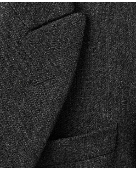 Mango Black Long Double-breasted Coat