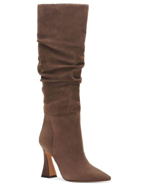 vince camuto suede knee high boots