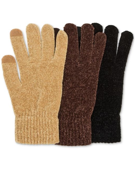 Steve Madden Brown Chenille Magic Gloves
