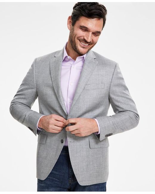 Michael Kors Gray Classic-fit Wool Blend Sport Coats for men