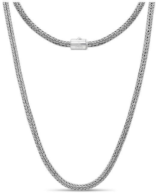 DEVATA Metallic Foxtail Round 4mm Chain Necklace