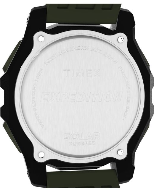 Timex Black Chronograph Silicone Watch for men