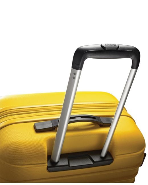 American Tourister Xpressions 20" Expandable Carry-on Hardside Spinner  Suitcase in Yellow | Lyst