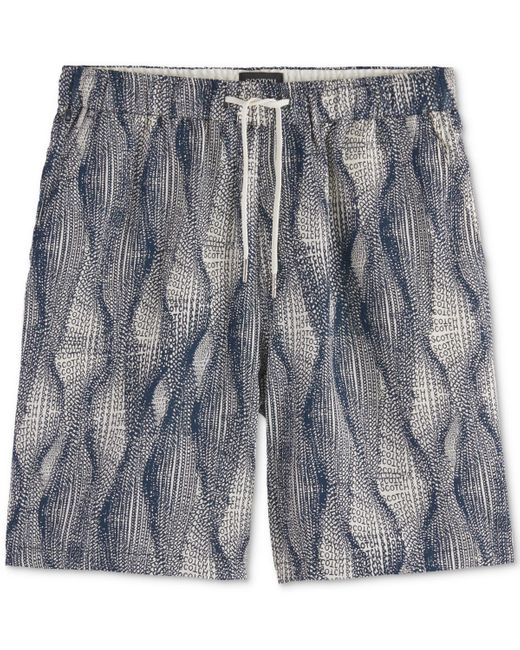 Scotch & Soda Gray Relaxed Fit Marble Print 7.5" Bermuda Shorts for men