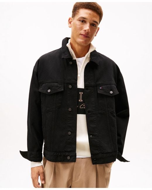 tommy hilfiger macys blue jean jacket