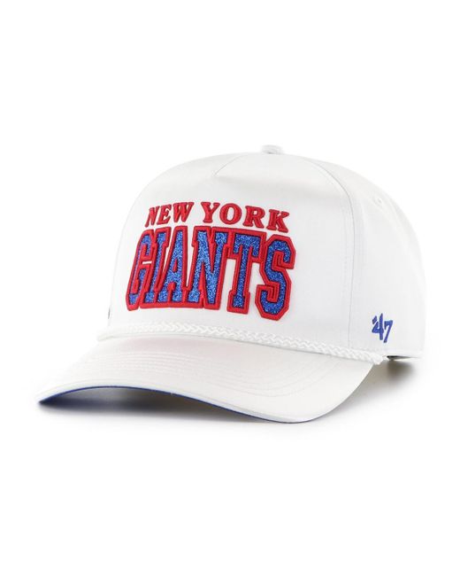 '47 White New York Giants Outspoken Hitch Adjustable Hat