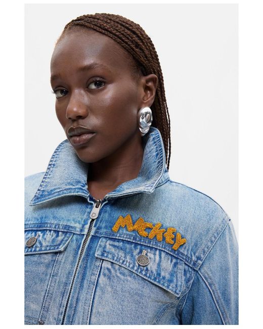 Desigual Blue Disney Printed Jacket