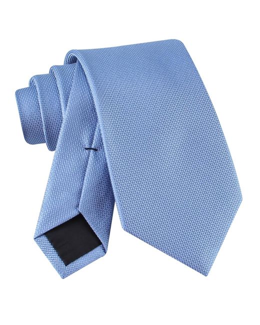 Calvin Klein Blue Solid Silk Classic Tie for men