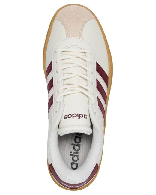 Adidas White Vl Court Bold Platform Casual Sneakers From Finish Line