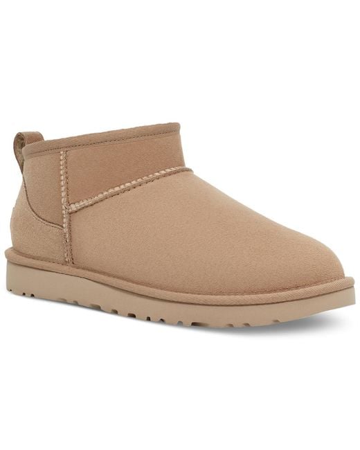 Ugg Brown Classic Ultra Mini Booties