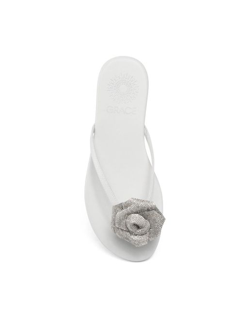 Grace White Sicily Sandal