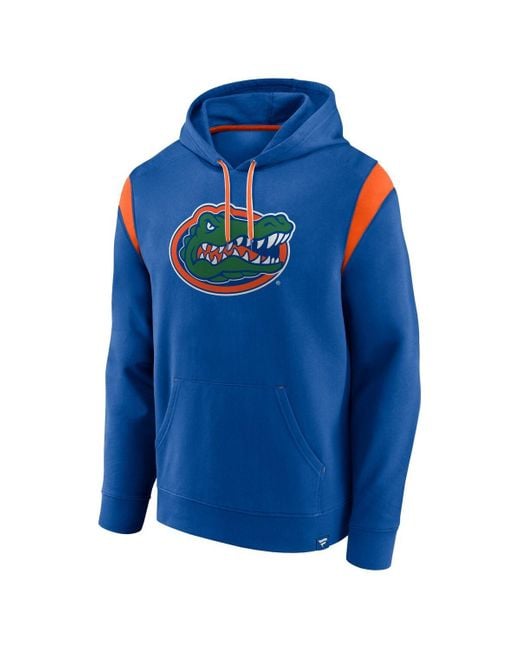 Fanatics Blue Florida Gators Gym Rat Pullover Hoodie for men