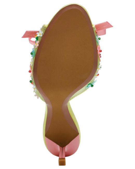 Betsey Johnson Multicolor Naddia Ditzy Floral Stiletto Slip-on Mules