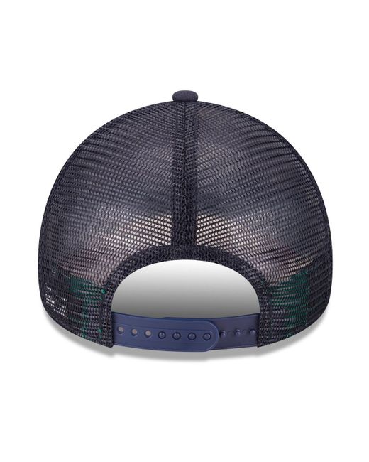 KTZ Blue Cleveland Guardians 2025 Big League Chew A-frame 9forty Adjustable Trucker Hat for men