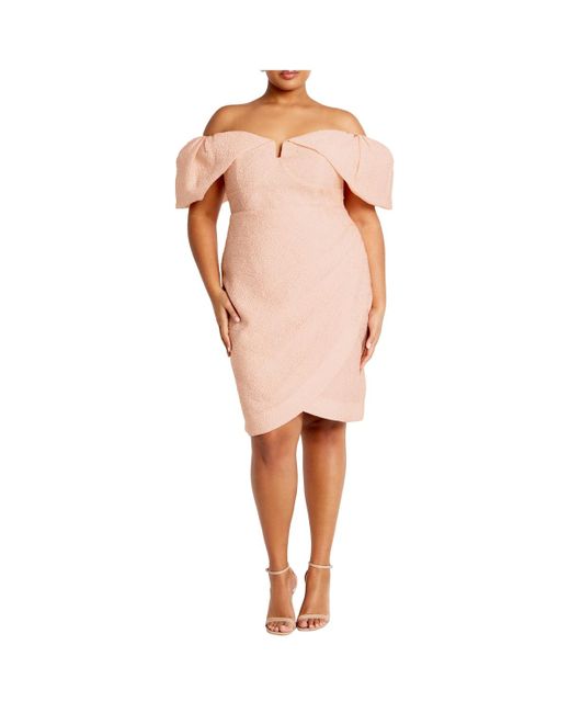 City Chic White Plus Size Jez Dress