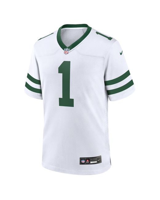Nike White Ahmad Sauce Gardner Legacy New York Jets Game Jersey for men