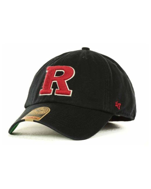 47 Brand Black Rutgers Scarlet Knights Ncaa '47 Franchise Cap for men