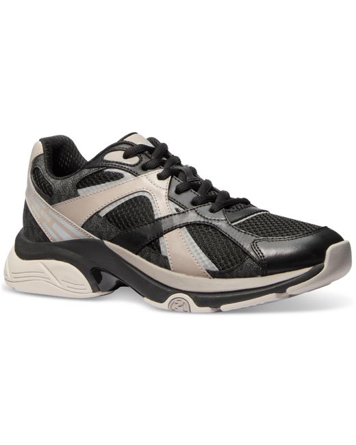 Michael Kors Black Leo Lace-up Running Sneakers for men