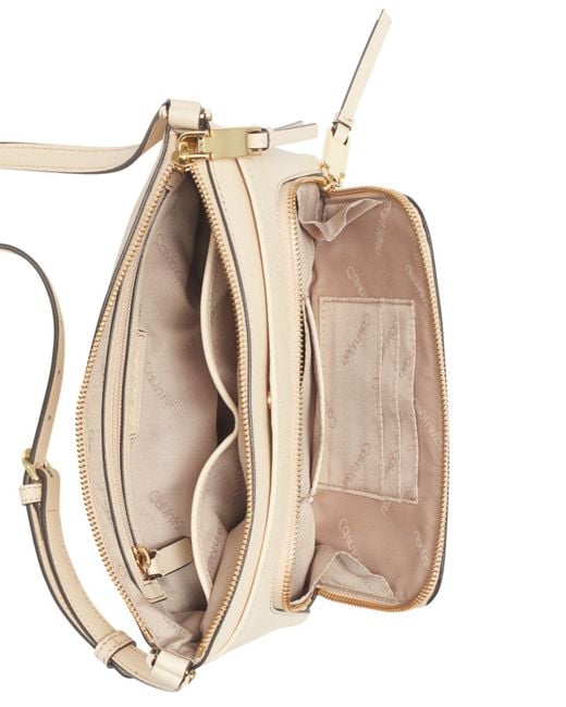 Lily saffiano top leather crossbody