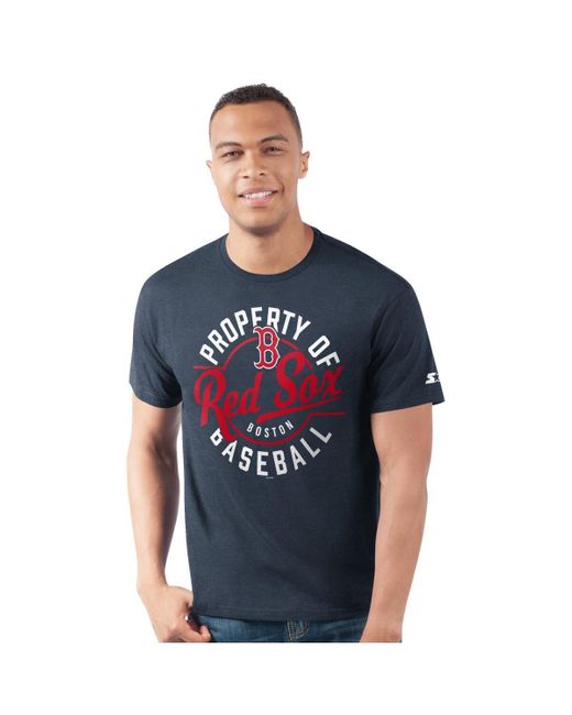 Starter Blue Boston Red Sox Prime Time Property Of T-shirt for men
