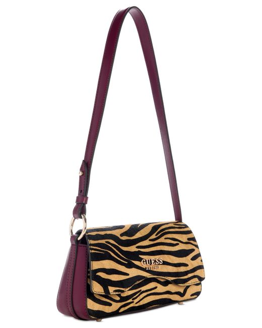 Guess Black Domitilla Small Flap Shoulder Bag