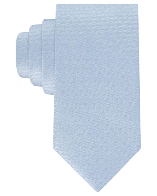 Calvin Klein Blue Ray Tonal Geo-pattern Tie for men