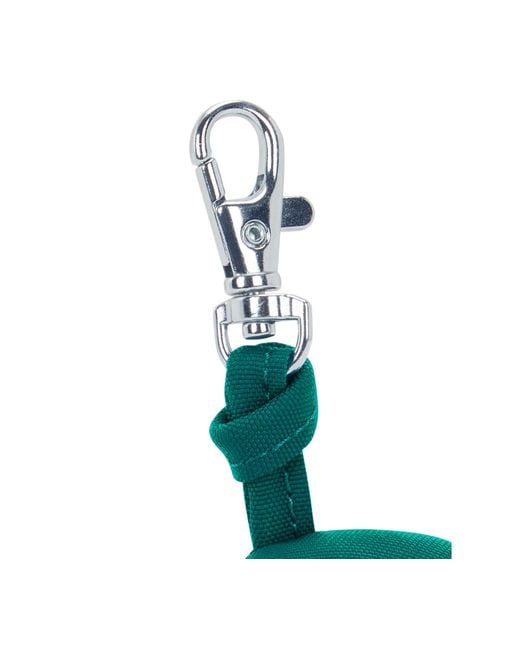 Kipling Green Fish Charm Keychain