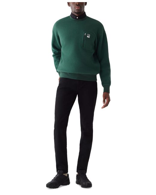 Frank And Oak Green Explorer Loose-fit Polar Fleece Sweater for men