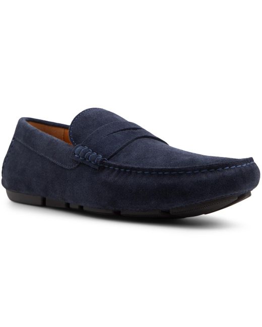 Brooks Brothers Blue Jefferson Moccasin Driving Loafers for men