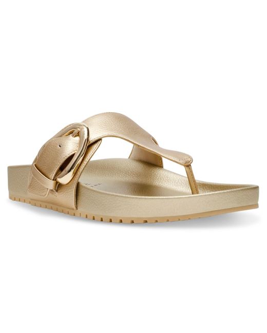 Anne Klein Metallic Dori Flat Sandals